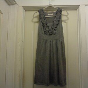 ROMANTIC PAST GREY RUFFLES SOFT DRESS BY ROMY S